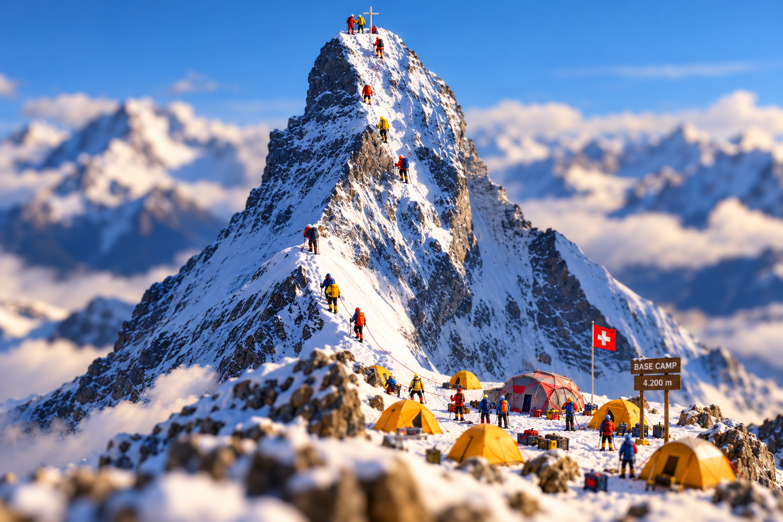 Matterhorn como miniature diorama