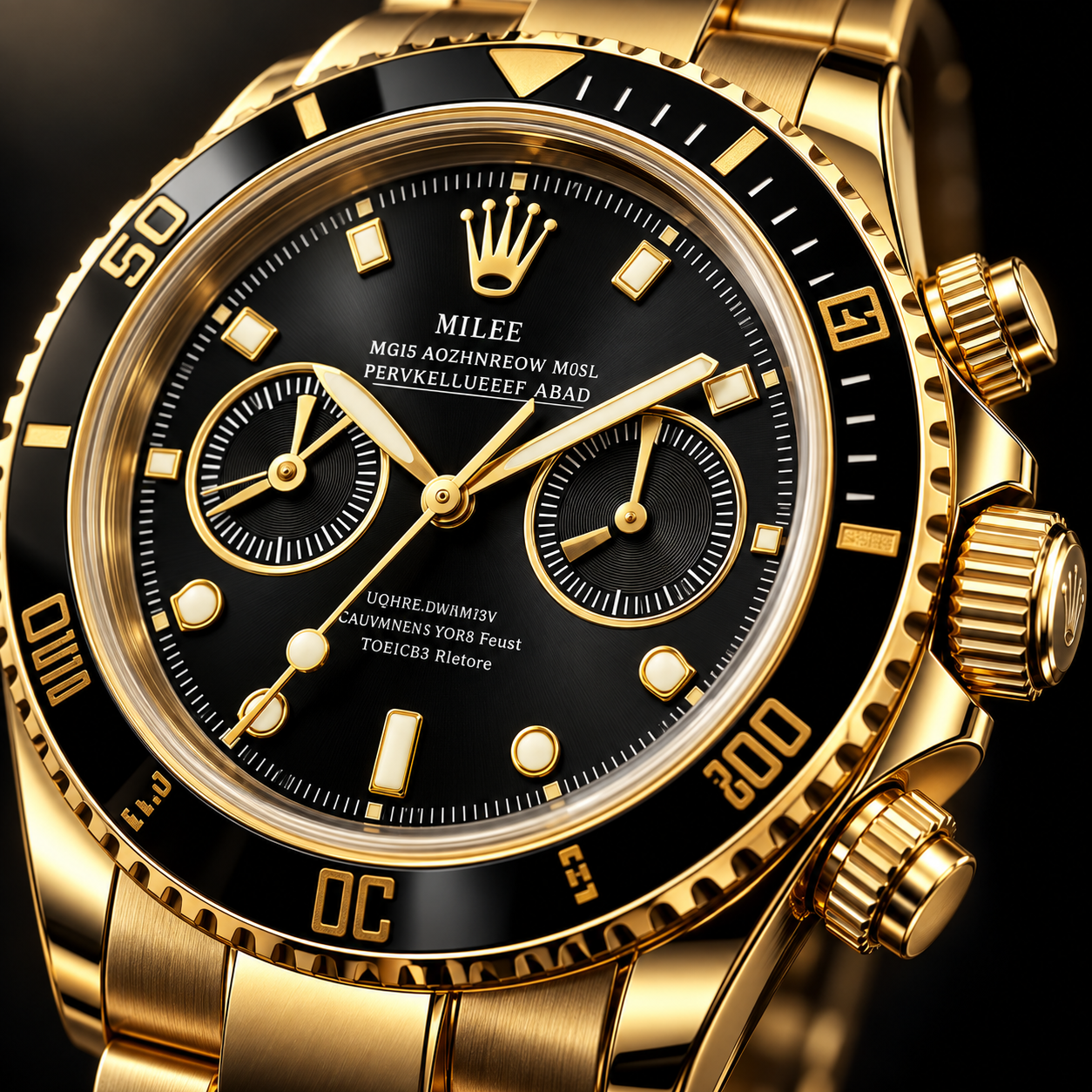 Reloj con macro product shot