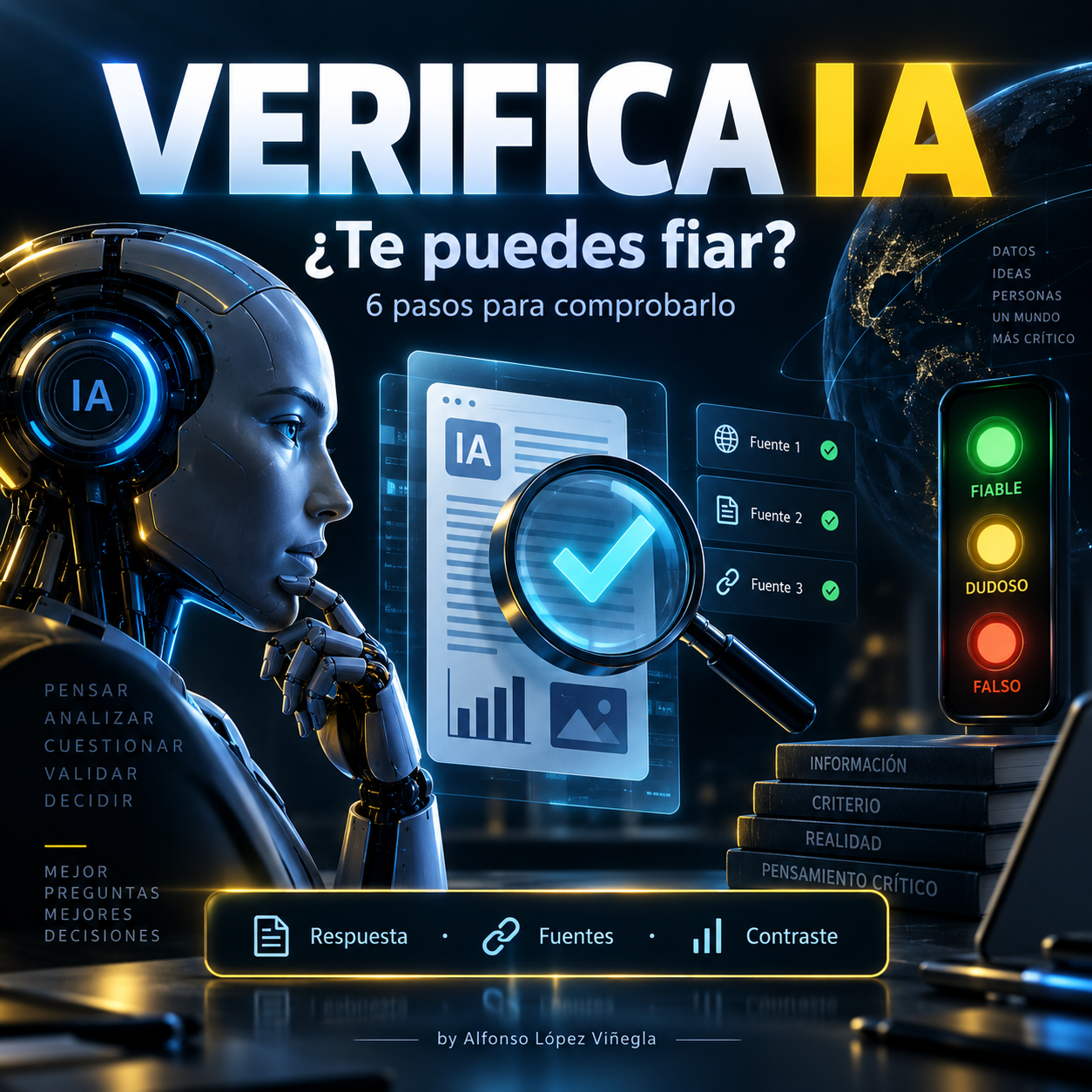 VERIFICA IA · Cómo saber si puedes fiarte de una respuesta de IA