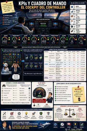 Infografía sobre KPIs y Cuadro de Mando