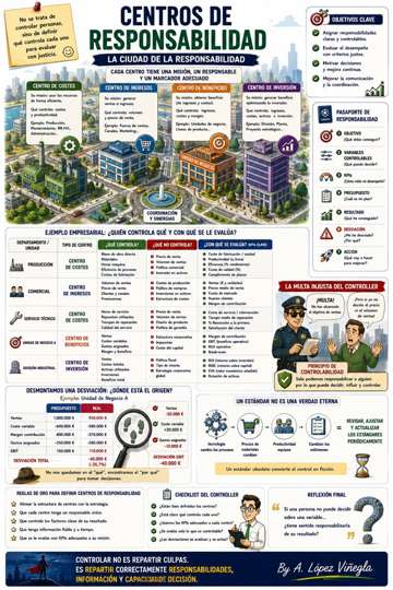 Infografía sobre Centros de Responsabilidad