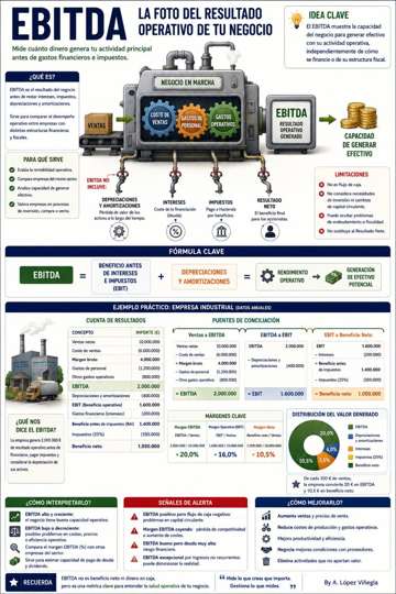 Infografía sobre EBITDA · Resultado Operativo del Negocio