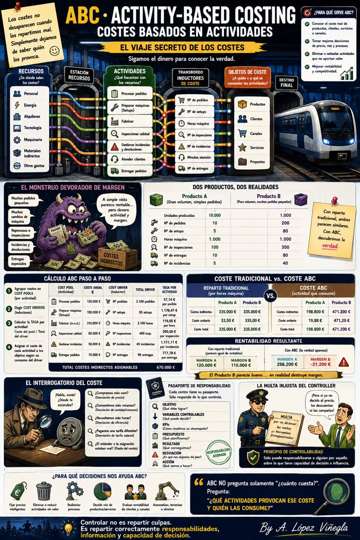 Infografía sobre Costes Basados en Actividades (ABC)