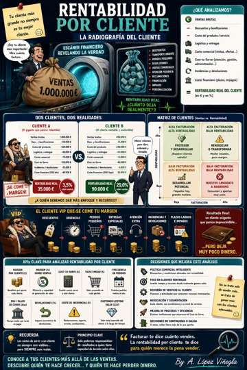 Infografía sobre Rentabilidad por Cliente