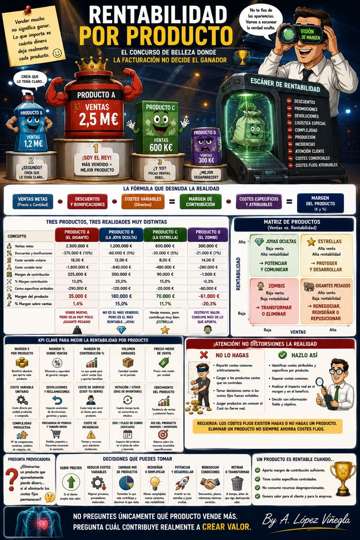 Infografía sobre Rentabilidad por Producto