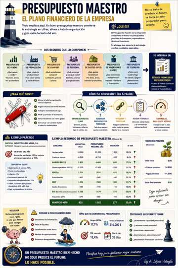 Infografía sobre Presupuesto Maestro