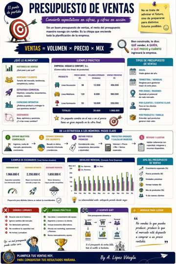 Infografía sobre Presupuesto de Ventas