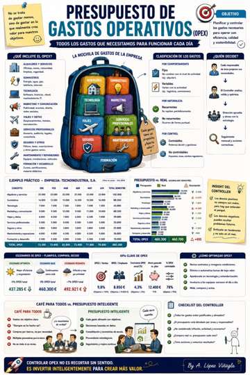 Infografía sobre Presupuesto de Gastos Operativos