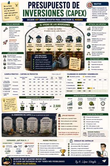 Infografía sobre Presupuesto de Inversiones (CAPEX)