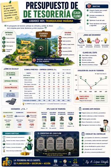 Infografía sobre Presupuesto de Tesorería