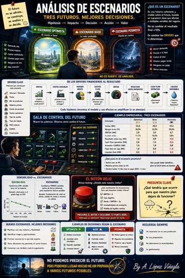 Infografía sobre Análisis de Escenarios Financieros