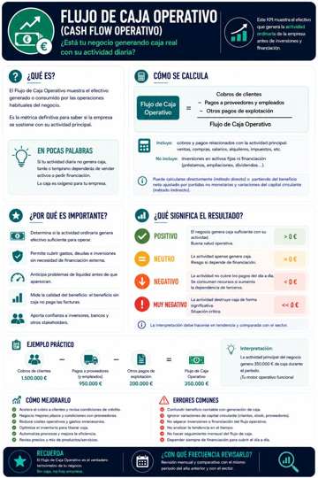 Infografía sobre Flujo de Caja Operativo