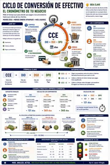 Infografía sobre Ciclo de Conversión de Efectivo