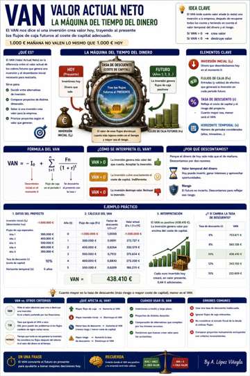 Infografía sobre VAN · Valor Actual Neto